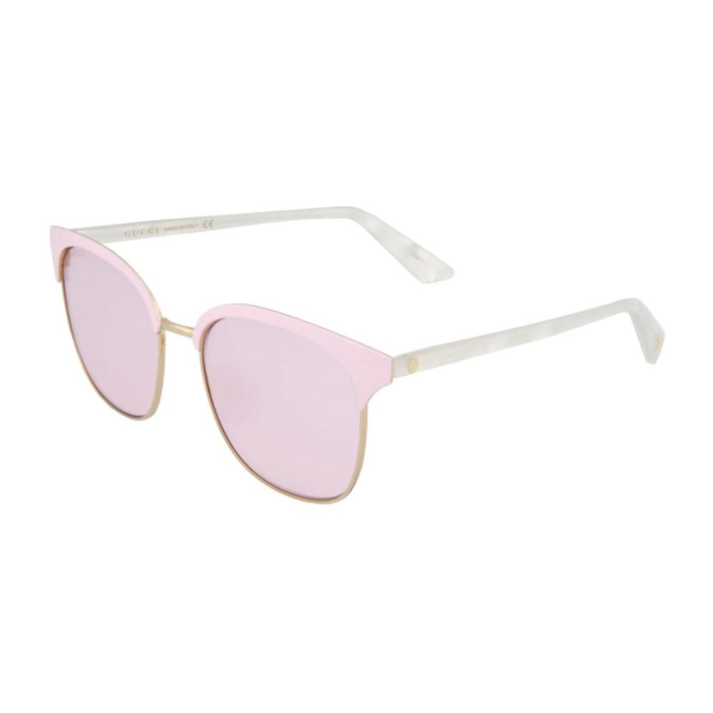 Gucci Pink Round Frame Sunglasses